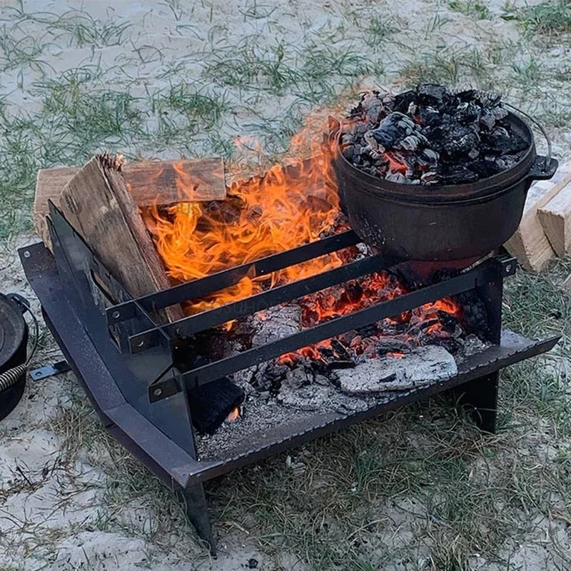 Modern Stainless Steel Fire Pits for Outdoor Heaters Charcoal Brazier Winter Multifunctional Outdoor Charcoal Folding Wood Stove