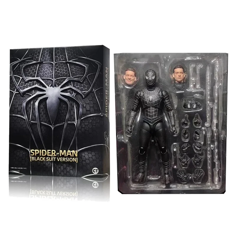 

Spiderman Figures Black Spiderman Action Figure S.H.Figuarts Statue Pvc Models Decoration Doll Ornament Collectible Toys Gifts