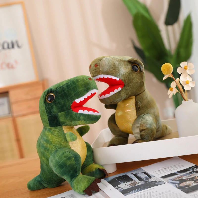 Simulation Cartoon Skin Dinosaur Plush Toys Hobbies Huge Tyrannosaurus Rex Plushie Dolls Stuffed Reallife Dino For Kids Gifts