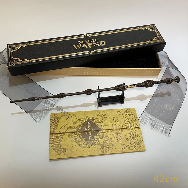27 Kinds of Harry Wands with Box Wand Stand and Map Non Electric