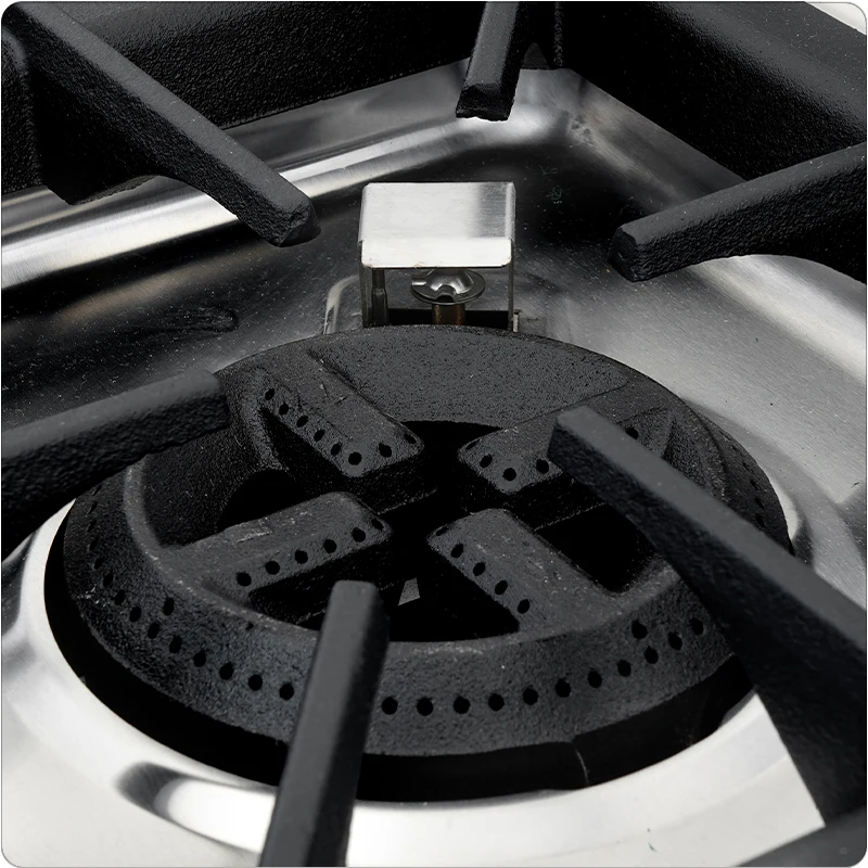 Commercial Electric Stainless Steel LPG Gas Stove With Oven Built-In Ceramic Surface For Household And Commercial Cooking 5