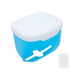 Waterproof Wall-Mounted Toilet Paper Holder with Shelf and Storage Box (Blue)