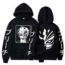 Quente anime bleach moletom com capuz menino/meninas sweatshirts streetwears japonês homens mulheres crewneck pullovers anime roupas de manga longa topos