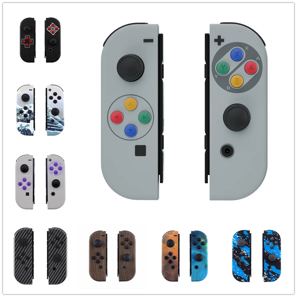 Extremerate Soft Touch Custodia Per Controller Con Motivi Personalizzati Custodia Shell Con Pulsanti Set Completo Per Ns Switch Joycon E Oled Joycon