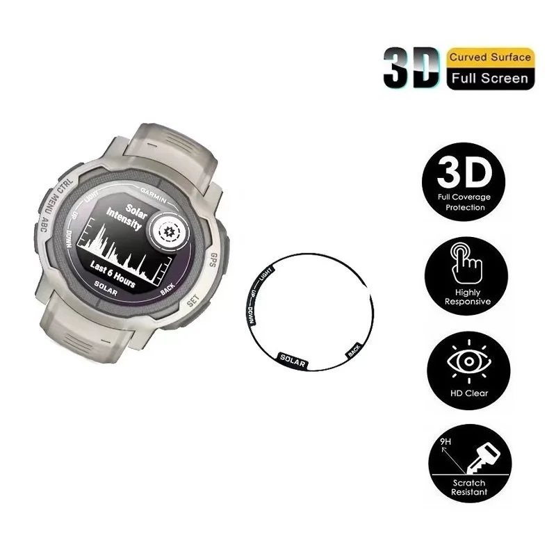 2-10Pcs Tempered Glass Protective Film For Garmin Forerunner 55 158 Smart  Watch Screen Protector Cover Film