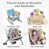 Crib Hanging Bell Stroller Arch Clip Foldable Sunflower Baby Interactive Rainbow Toys Infant Grab Exercise for Son Daughter Gift 2