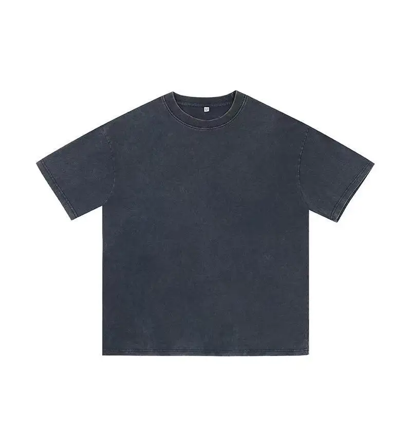 Vintage-Inspired Heavyweight Solid Color Oversized T-Shirt - Unisex Summer Streetwear
