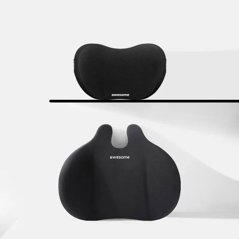 

Car Neck Pillow Lumbar Support Cushion Pillow Car Seat Cushion Space Memory Foam Lumbar Pad Relieve Pain Pillow Car Accessories