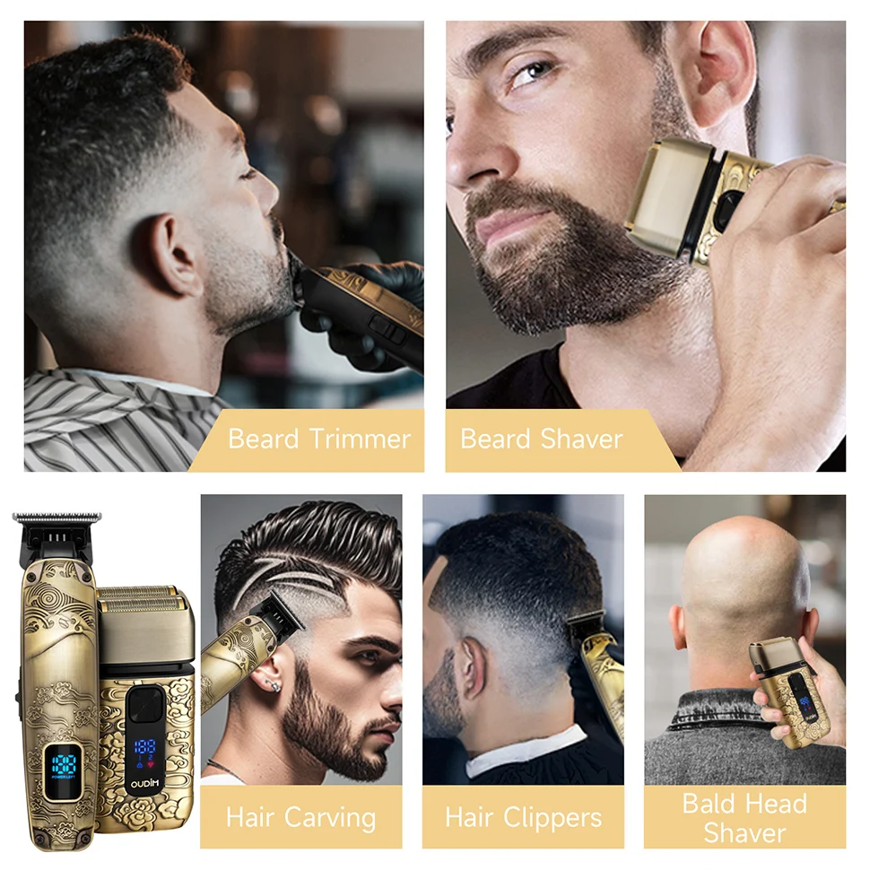 Foil Shavers for Men with Head Shaving, Hair Beard Trimmer, Face Mustache Grooming Kit, Bald Head Shavers  and  and Haircutting 2