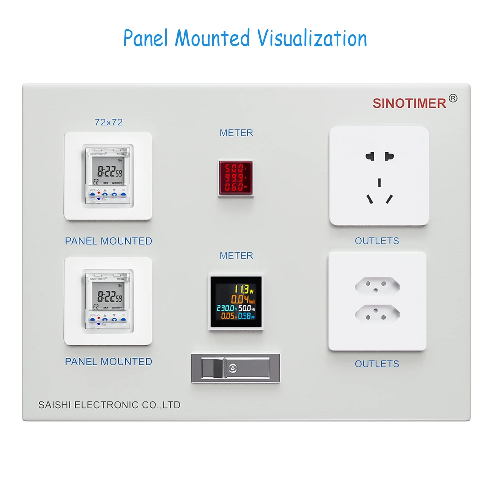 Two Groups Output Separate Control 7 Days Weekly Programmable 2 Channels Timer Switch Time Min. 1 Second Interval Clock 6