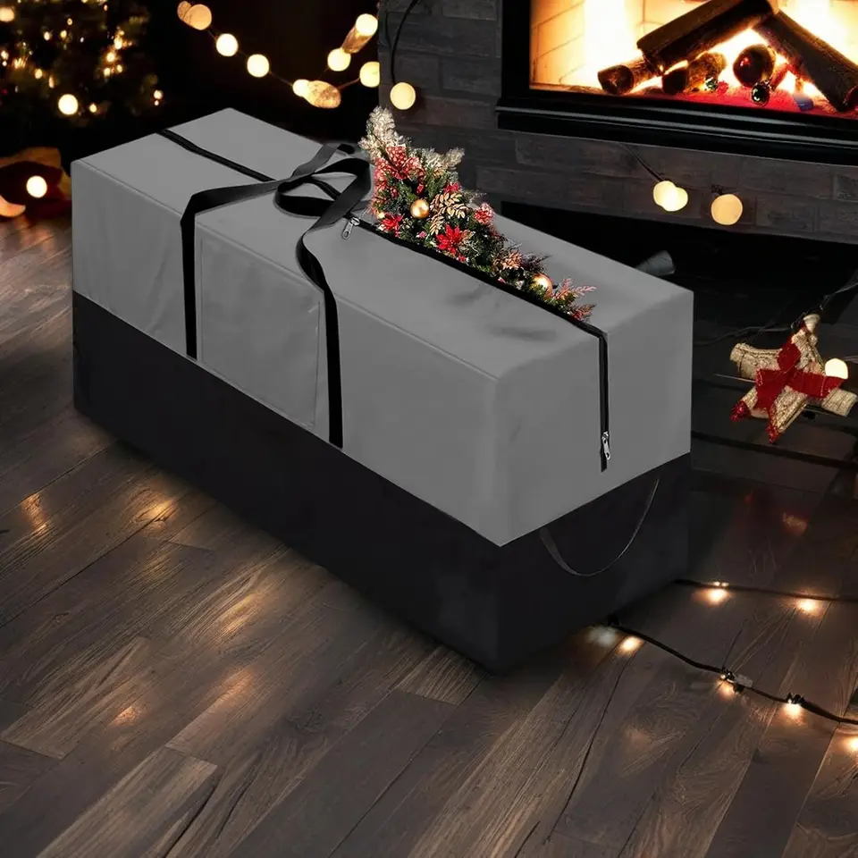 Kerstboomtas Oxford Doek Opvouwbare Kerstdecoratie Krans Opbergtas voor het opbergen van kerstbenodigdheden Garland Home Storage  15