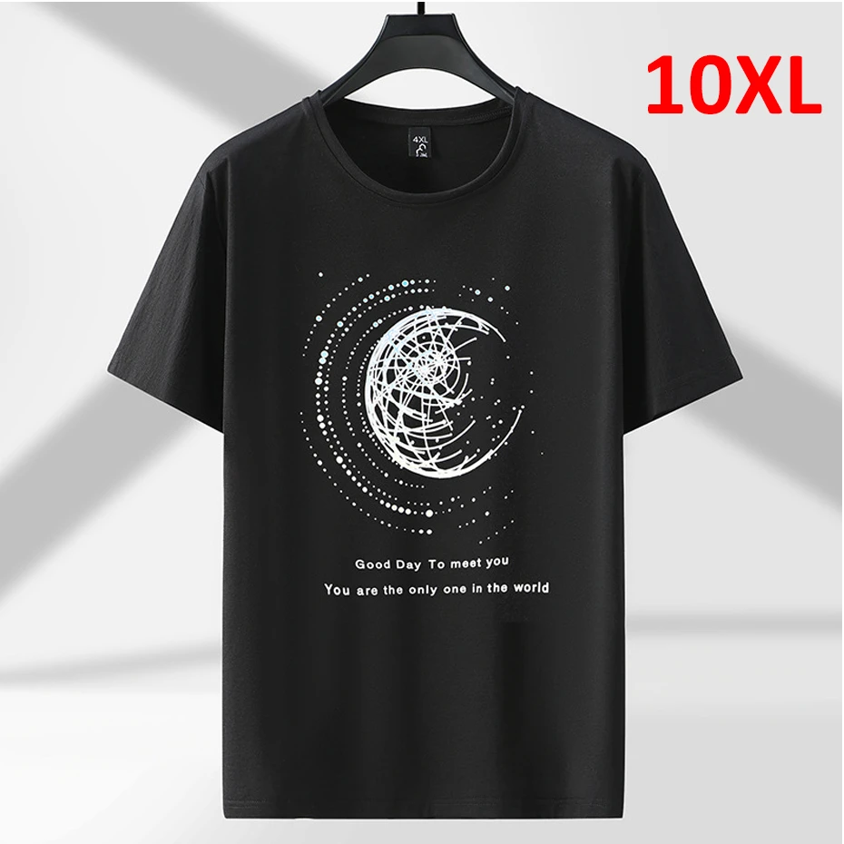 

Мужская летняя футболка с коротким рукавом, размеры до 10XL