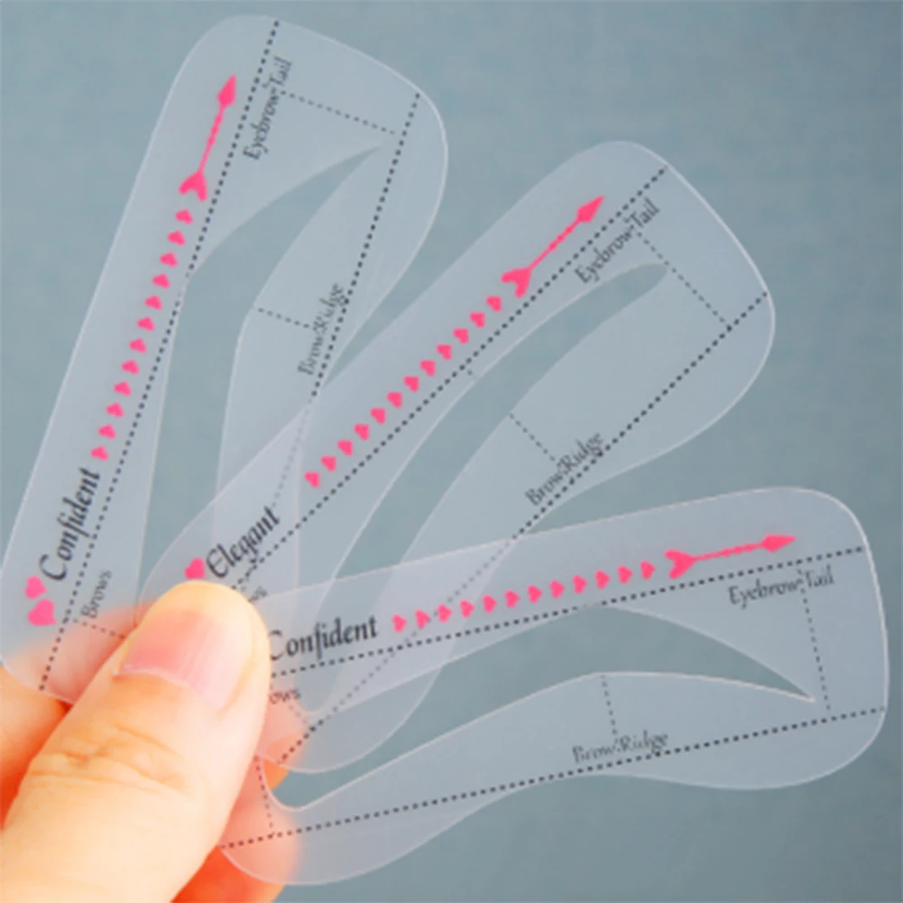 DIY 드로잉 눈썹 템플릿 가이드 뷰티 도구 스티커 화장품 액세서리