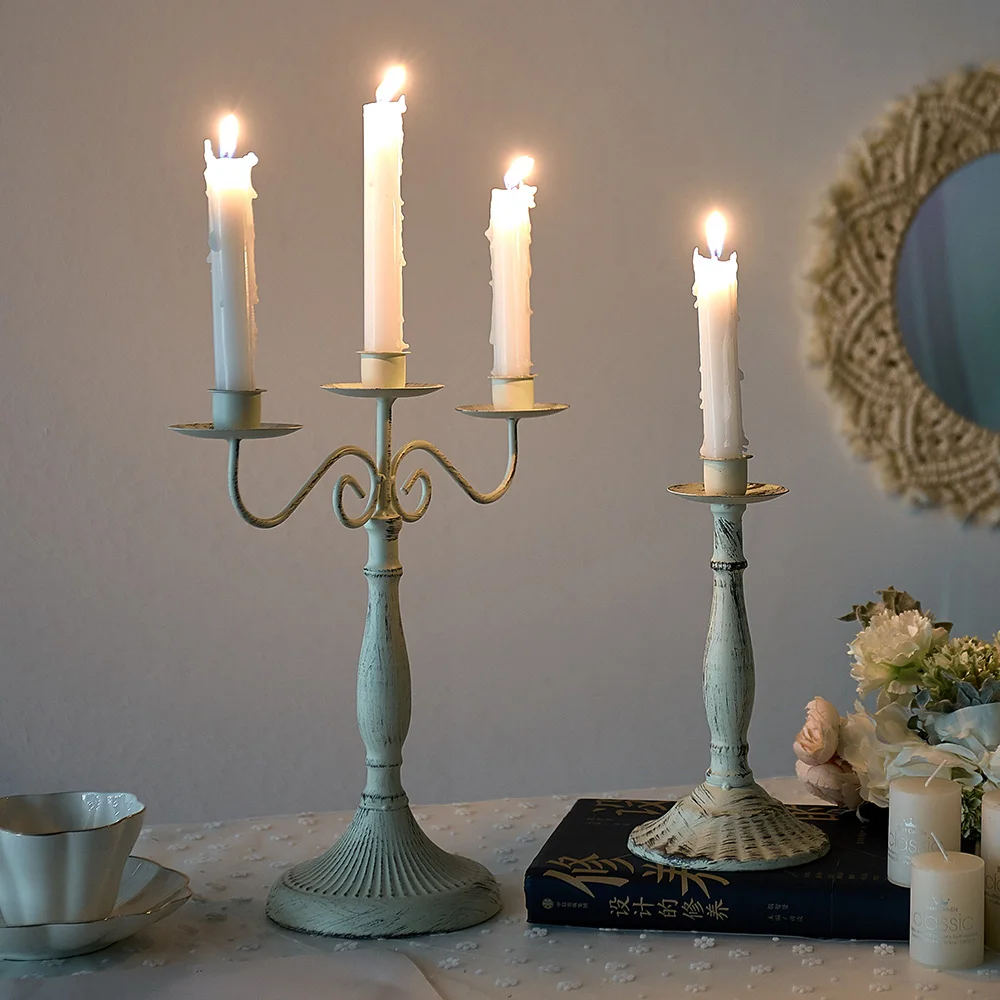 Candle Holders Nordic Creative Metal Candlestick Centerpieces Road Lead Candelabra Centerpieces Wedding Christmas Decor Love Gift