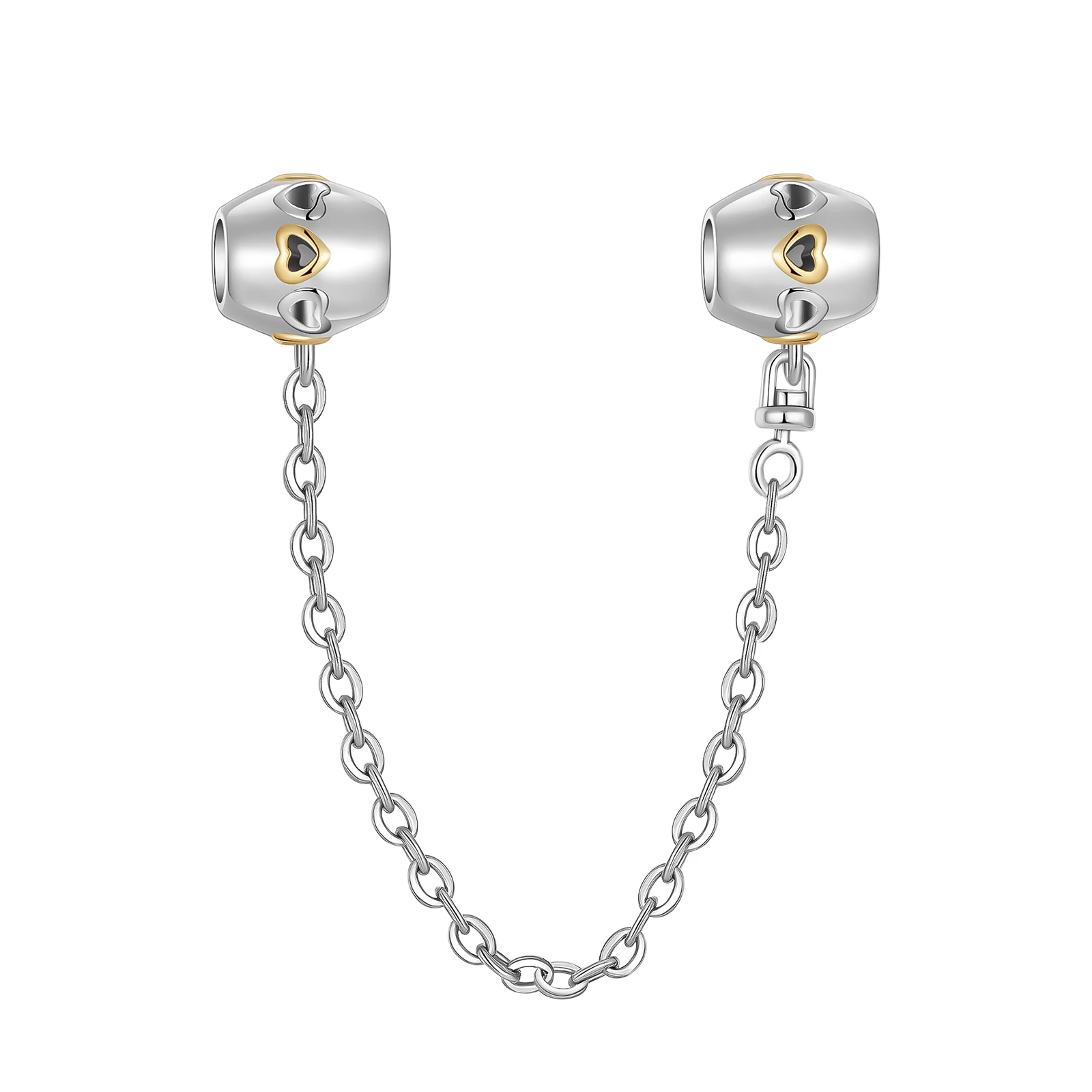 

925 sterling silver love safety chain Fit Original Pandora charm bead Charm Bracelet Necklace Trinket Diy Women Jewelry