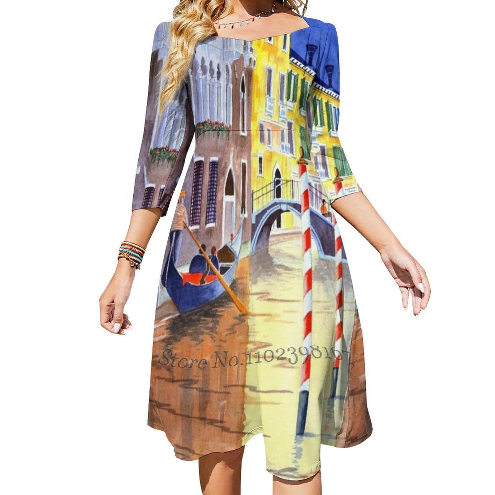 LONG SLEEVE TUNIC DRESS AN ITALIAN WELCOME