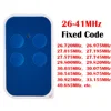 Garage Door Remote Control Low Frequency Blue Button 26mhz to 41mhz for Fixed Code Replacement Transmitter Garage Door Opener 3