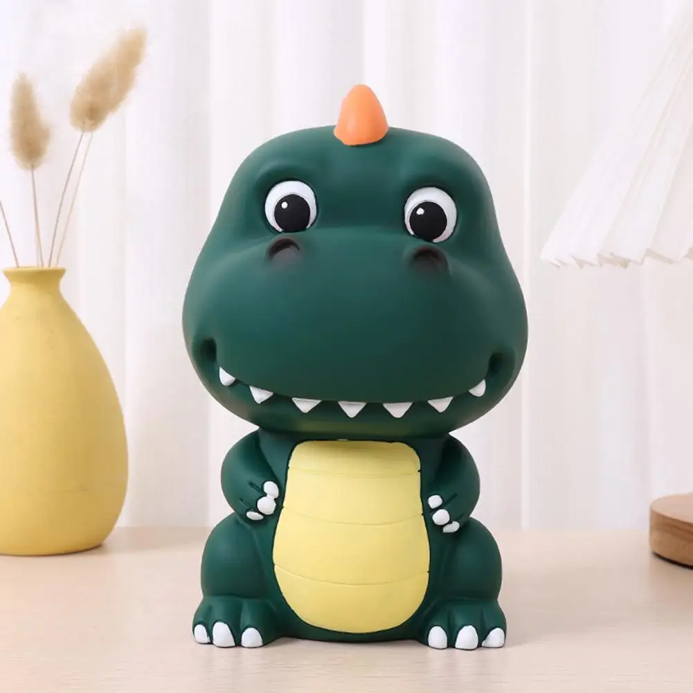 Dinosaur Piggy Bank Plastic Lined, Fall Proof Can Be Saved and Retrieved Children's Cartoon Piggy Bank Birthday Gift Ornaments