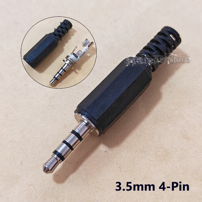 1-10PCS 2.5/3.5mm 오디오 플러그 스트레이트 & 직각 2/3/4핀 모노 스테레오 남성 커넥터 헤드폰 마이크 DIY용