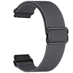 Nylon Loop Replacement Watch Band - Versatile Strap for 22mm (HBloop-grey)