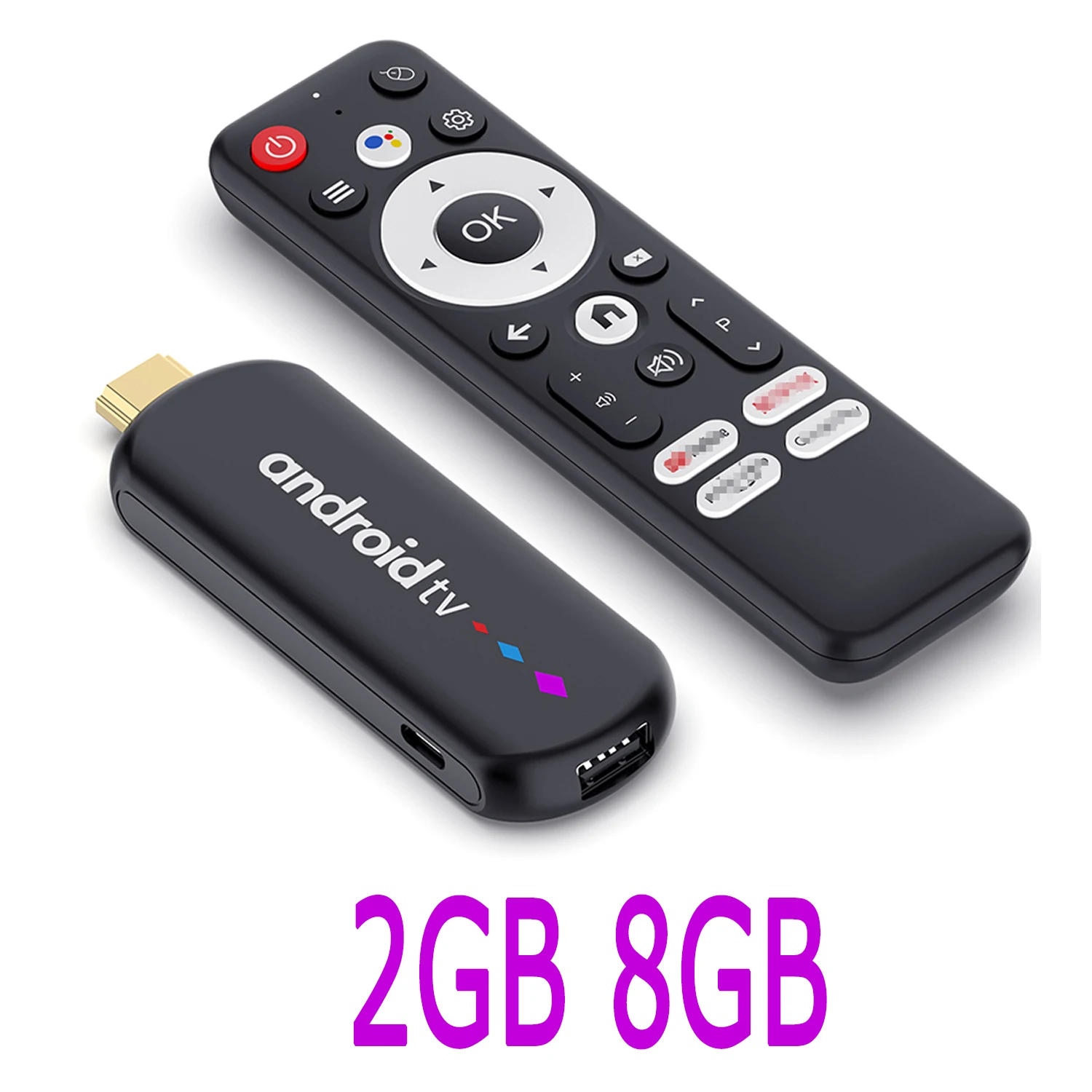 Amlogic S905L Quad Core Android TV Stick 4K Vídeo WiFi BT Assistente de Voz Controle Remoto Media Player Smart TV Box H96 Max