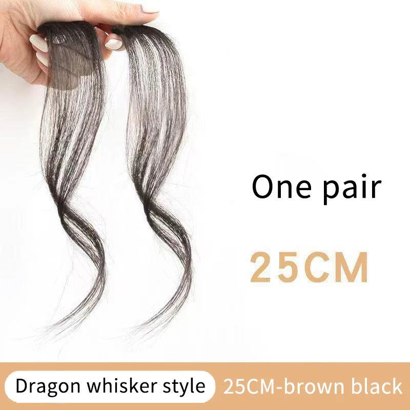 새로운 합성 3D 에어뱅 헤어 클립인뱅 연장 가발 앞머리 자연스러운 가짜 앞머리 헤어피스 보이지 않는 클로저뱅