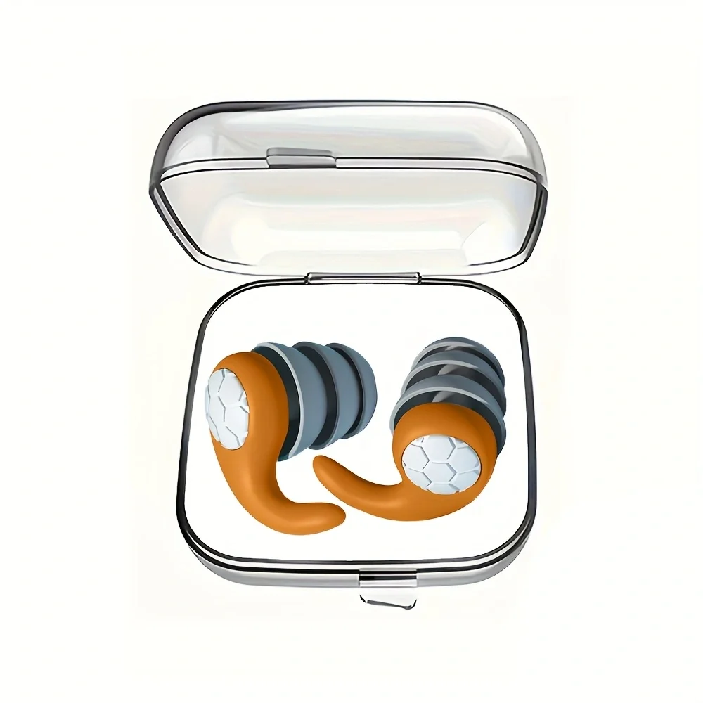 Soft Silicone Earplugs - Noise Canceling, Comfortable Fit for Sleep and Swimming