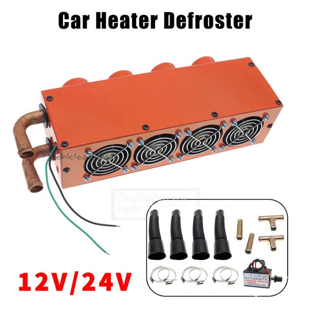 12V 24V 4 Port Warm Air Outlet Car Heater Auto Van Heating Fan Windshield  Defroster Air Heater For RV Motorhome Trailer Trucks - AliExpress