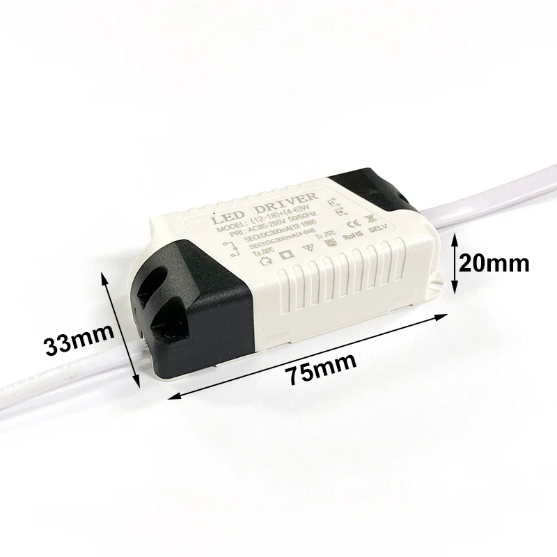 รูปสินค้า ไดร์เวอร์ควบคุมไฟ LED เพดานสี 2 เอาต์พุต