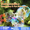 2 In 1 Electric Bubbles In Bubble Guns Toy Children Fan Dinosaur Bubble Soap Machine Toys Summer Outdoor For Kids Birthday Gifts 1