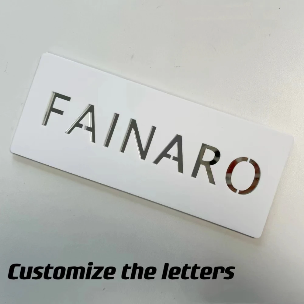 Modern Acrylic House Number Door Plates Shop Signboard Customized Letter Family Name for Cafe Apartment Villa Home Hotel Mailbox