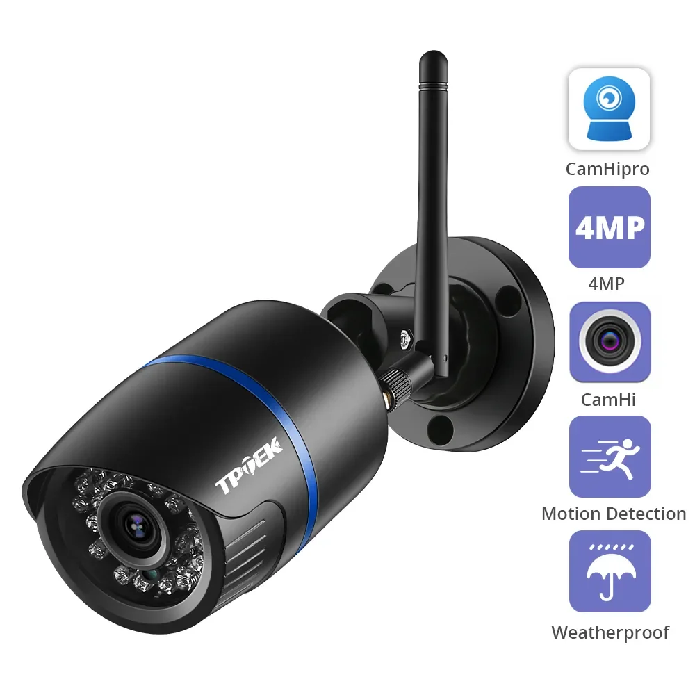 4MP 1080P IP Camera Outdoor WiFi Security Camera Wireless Video Surveillance Wi Fi Bullet CCTV HD Camara CamHipro CamHi Cam 1