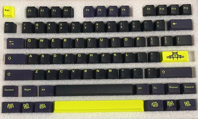 Perfil cereja, Keycap com barra de espaço