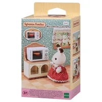 Sylvanian Families Dollhouse Playset Furniture Microwave Cabinet Accessories Set Gift Girl Toy No Figure New in Box 5443 1