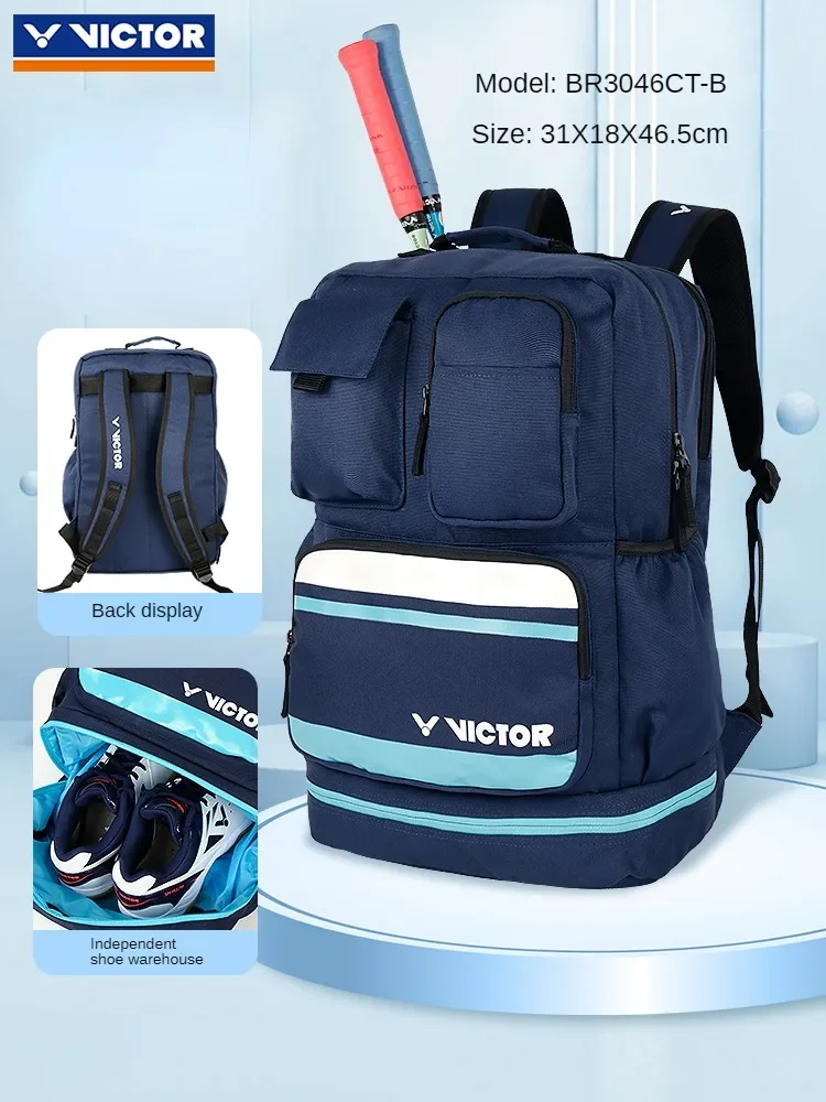 NEW Victor Badminton Bag Backpack Unisex Multi Tennis Bag Large Capacity Sports Bags men women BR6017
