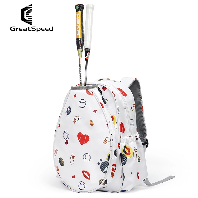 Greatspeed Tennis Backpack for 2 Rackets with Sneakers Compartment Adult Women's Children's Youth Badminton Rackets Bag