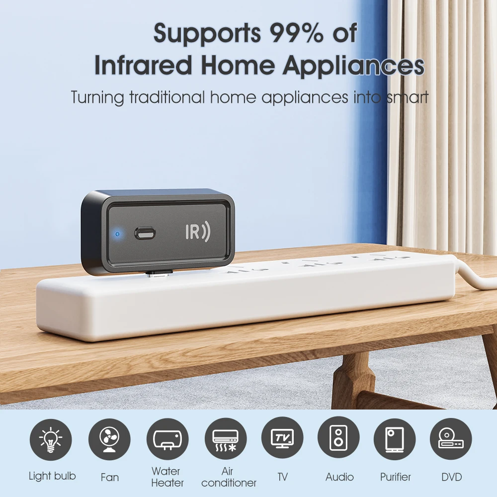 Tuya WiFi IR Remote Control Smart Home Universal Infrared Remote for TV Air Conditioner Smart Life APP Voice for Alexa Google