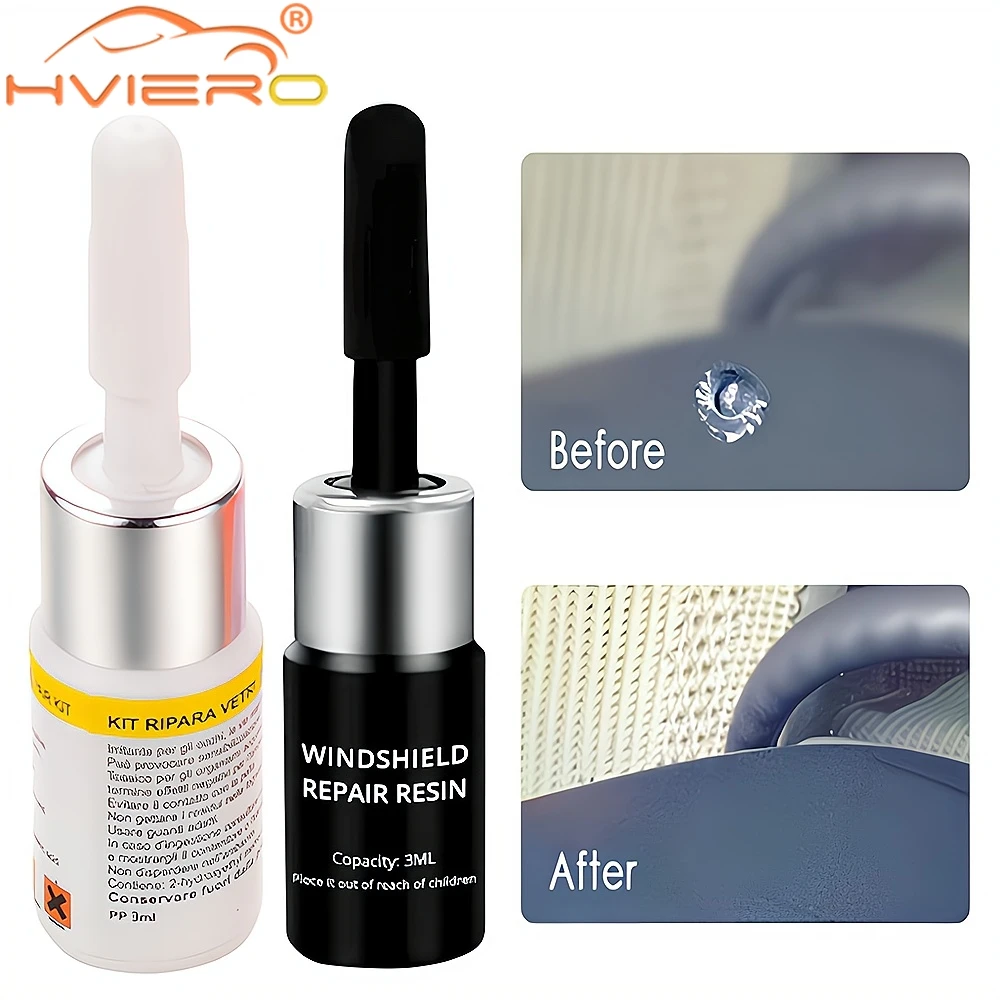 Car Windshield Cracked Repair Tools DIY Window Phone Screen Kit Curing Glue Auto Glass Scratch Crack Restores Accessories Clean 4