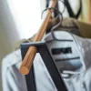 Tower style independent clothes hanger with shelf, 55 "- steel 4