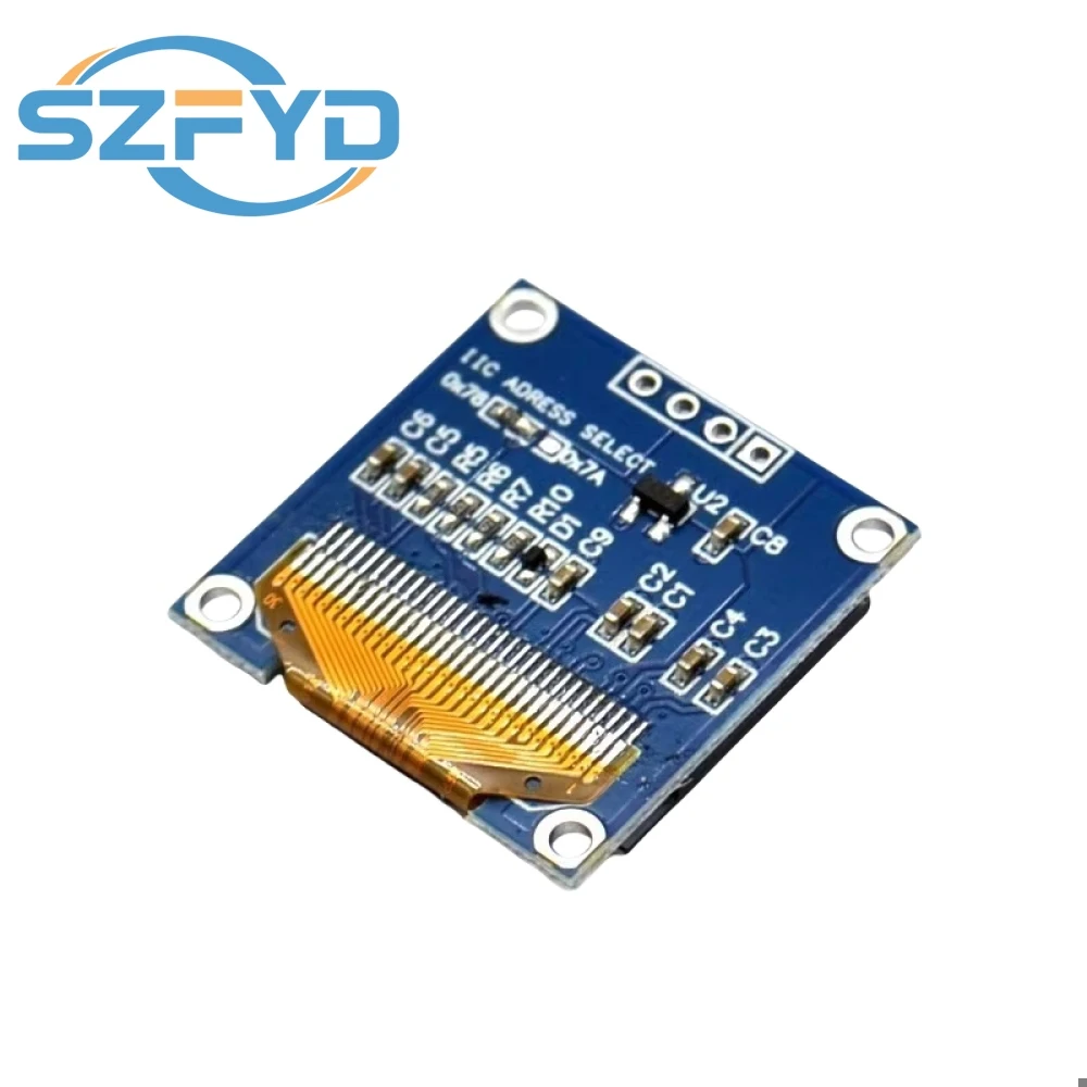 0.96 inch IIC Serial Yellow Blue White OLED Display Module 128X64 I2C SSD1306 12864 LCD GND VCC SCL SDA 0.96