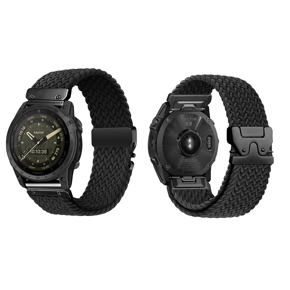 Garmin Quickfit Parachute-Style Nylon Canvas Watch Strap with Buckle Adjustment