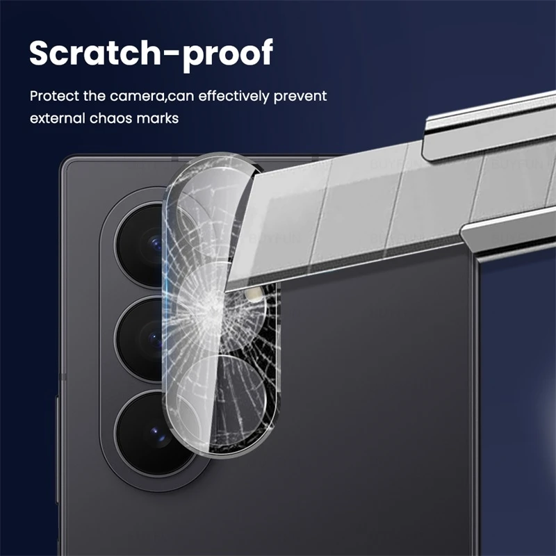 Premium Dual 9H Curved Camera Lens Protectors with 3D Arc Tempered Glass