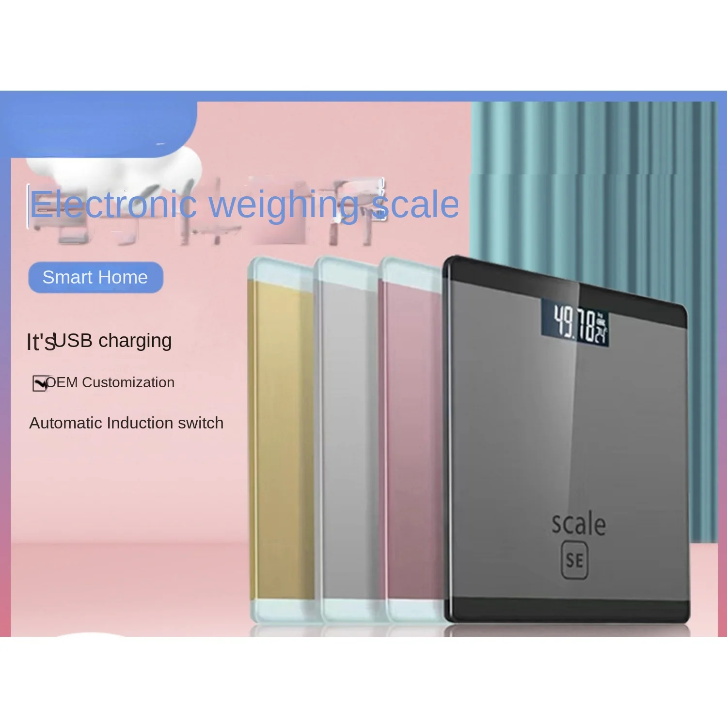 Digital Weight Bathroom Scale for Home