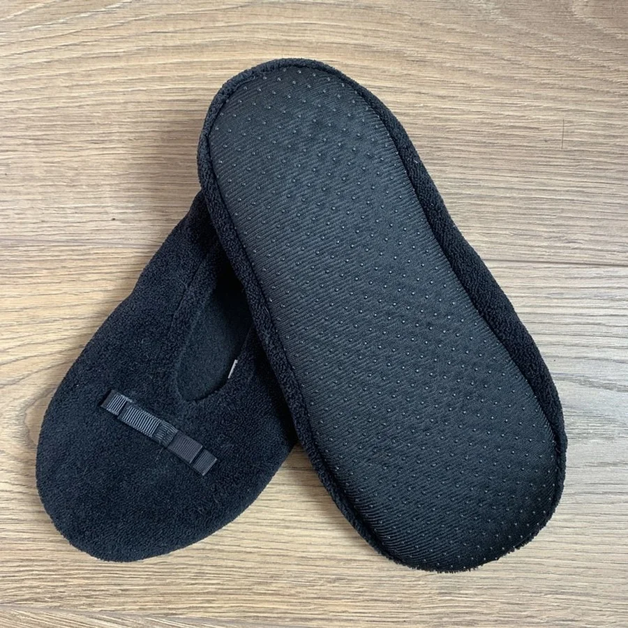 12 Pairs Disposable Spa Slippers | Coral Fleece Indoor Hotel Slippers For Women Men Shoeless Home Hotel Bedroom Travel 3 Colors