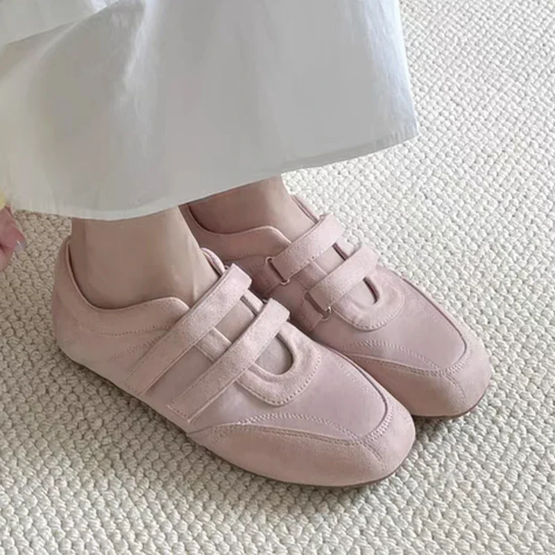 Flats Women's Sports Shoes Fashion Sneakers Casual Shallow Loafers Shoes Walking Ballet Shoes Trend Cozy Zapatillas De Mujer - 5