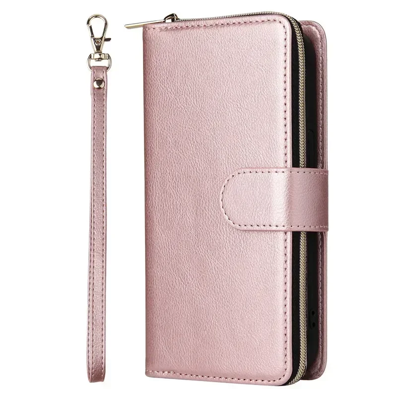 Zipper Wallet Leather Case for Samsung Galaxy - Premium Smartphone Protective Cover