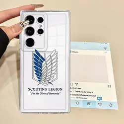 Clear Soft Case with Attack On Titan Logo - Galaxy S20 FE (Mix01)