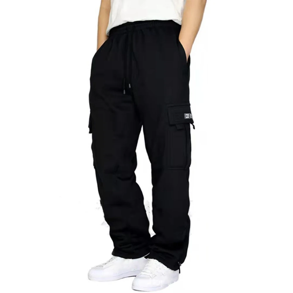 

Pants Mens Trousers Drawstring Pants Handsome Joggers Lazy Style Leisure Loose Regular Solid Sports Streetwear