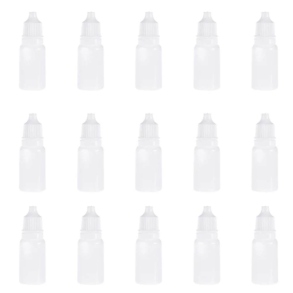 

60 Pcs Eye Drop Bottle Squeeze Bottles Dropper Mini Drops Plastic Empty Refillable Eyedrops 10ml Liquid Container Travel