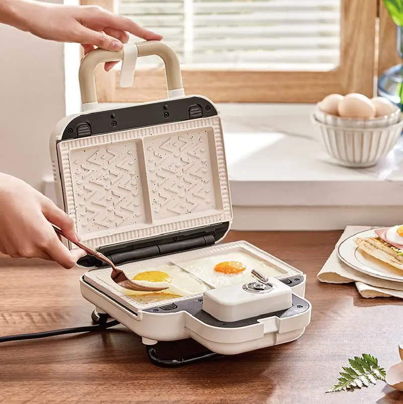220V Breakfast Machine Multifunctional Waffle Timer Bread Machine Large Capacity Double Plate Sandwich Takoyaki Pancake Donut 3